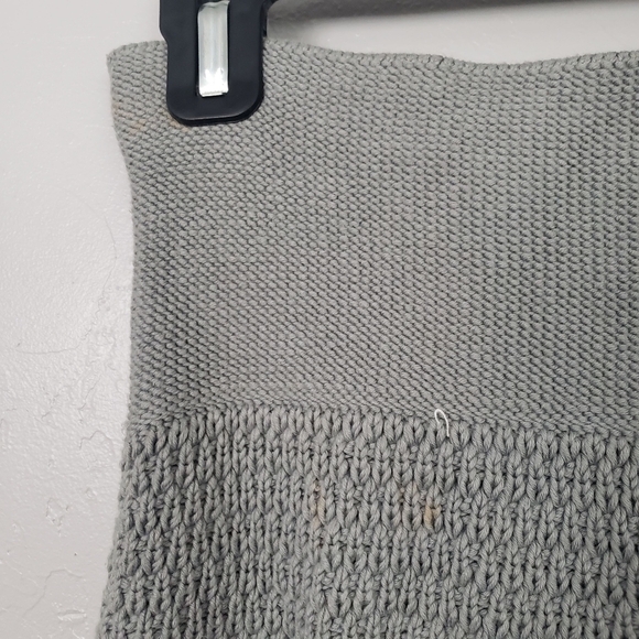 Fendi Women's 40 Grey Knit Sweater Skirt Knot Bottom Braided Designer US 4 - Picture 5 of 8